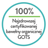 100% najzdrowszej certyfikowanej bawełny organicznej GOTS - majtki elegant