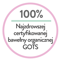 100% najzdrowszej certyfikowanej bawełny organicznej GOTS - majtki teen