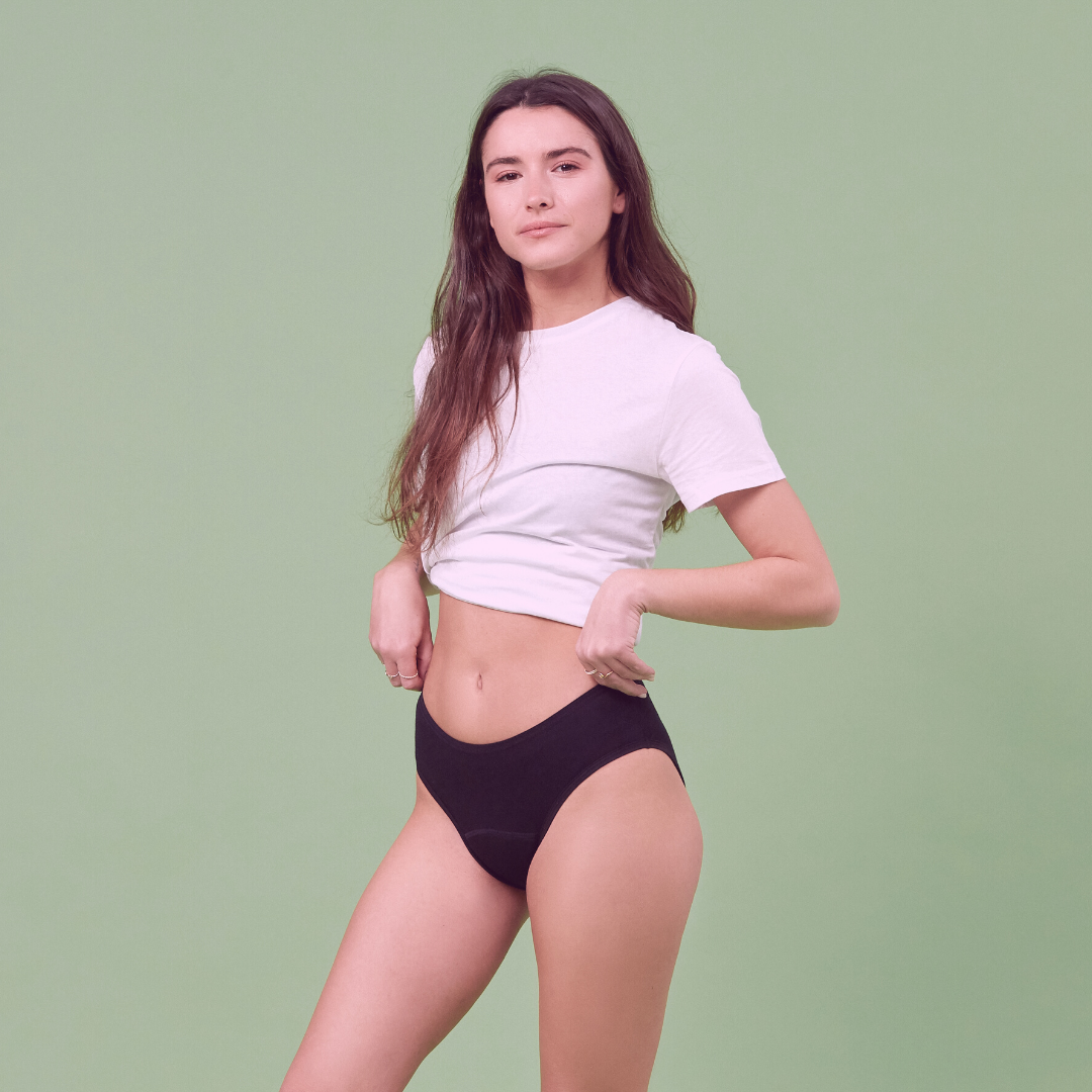 ZESTAW -5% 3 x Masmi Majtki menstruacyjne DLA NASTOLATEK rozmiar M (wysoki stan) 100% certyfikowanej bawełny organicznej 1 szt.