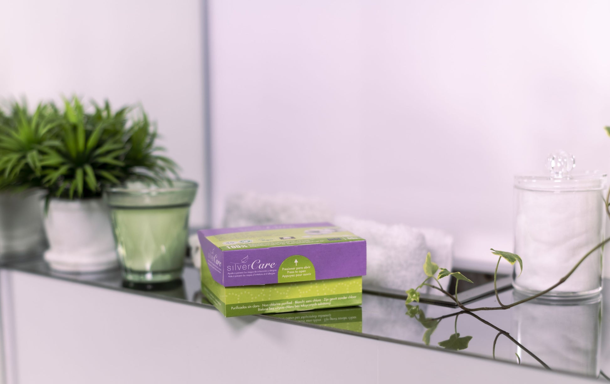 Ekologické bavlněné vatové tyčinky pro děti SilverCare 100% BIO 60 ks.