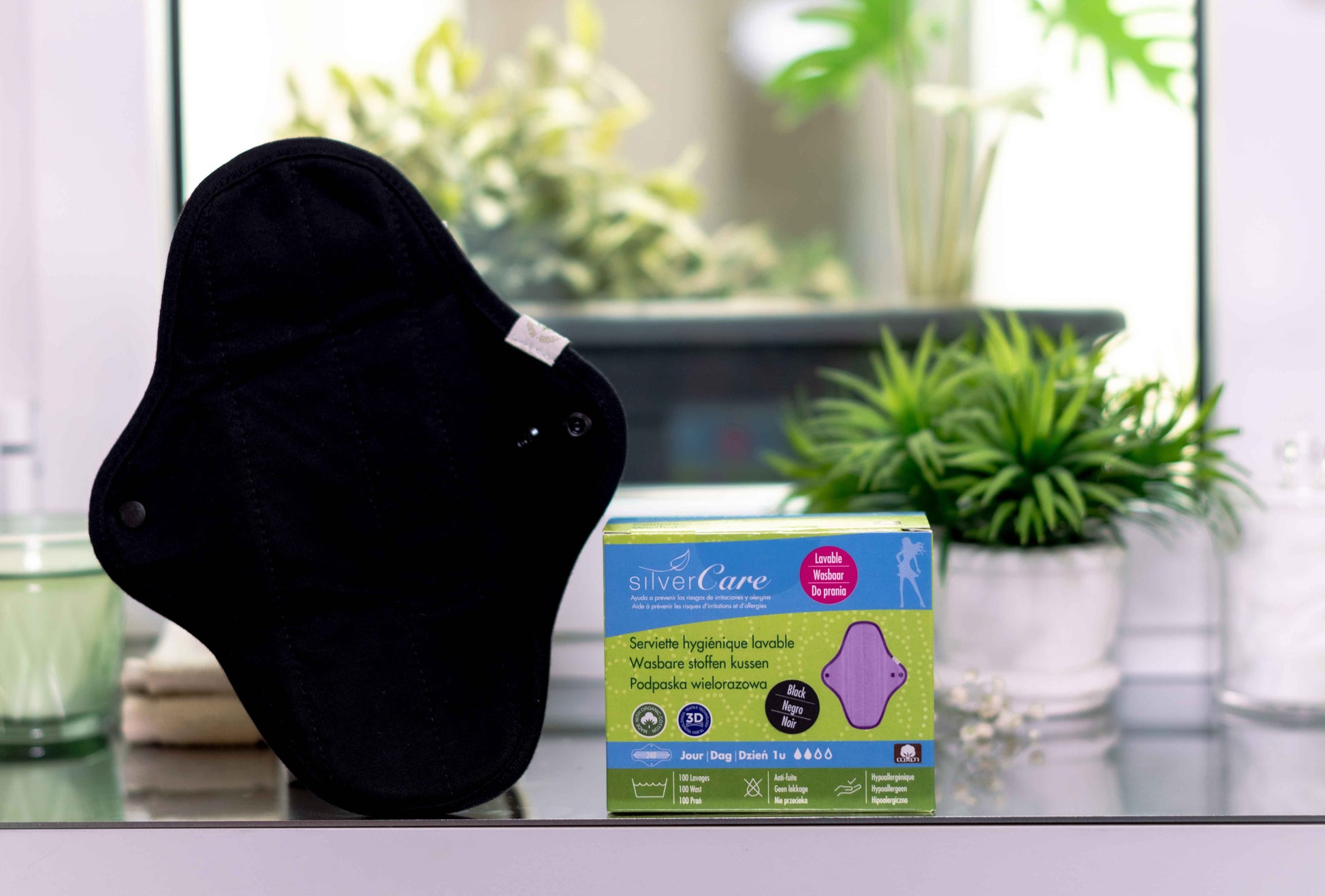 Podpaska wielorazowa ekologiczna bawełniana na dzień BIO Silver Care 1 szt.