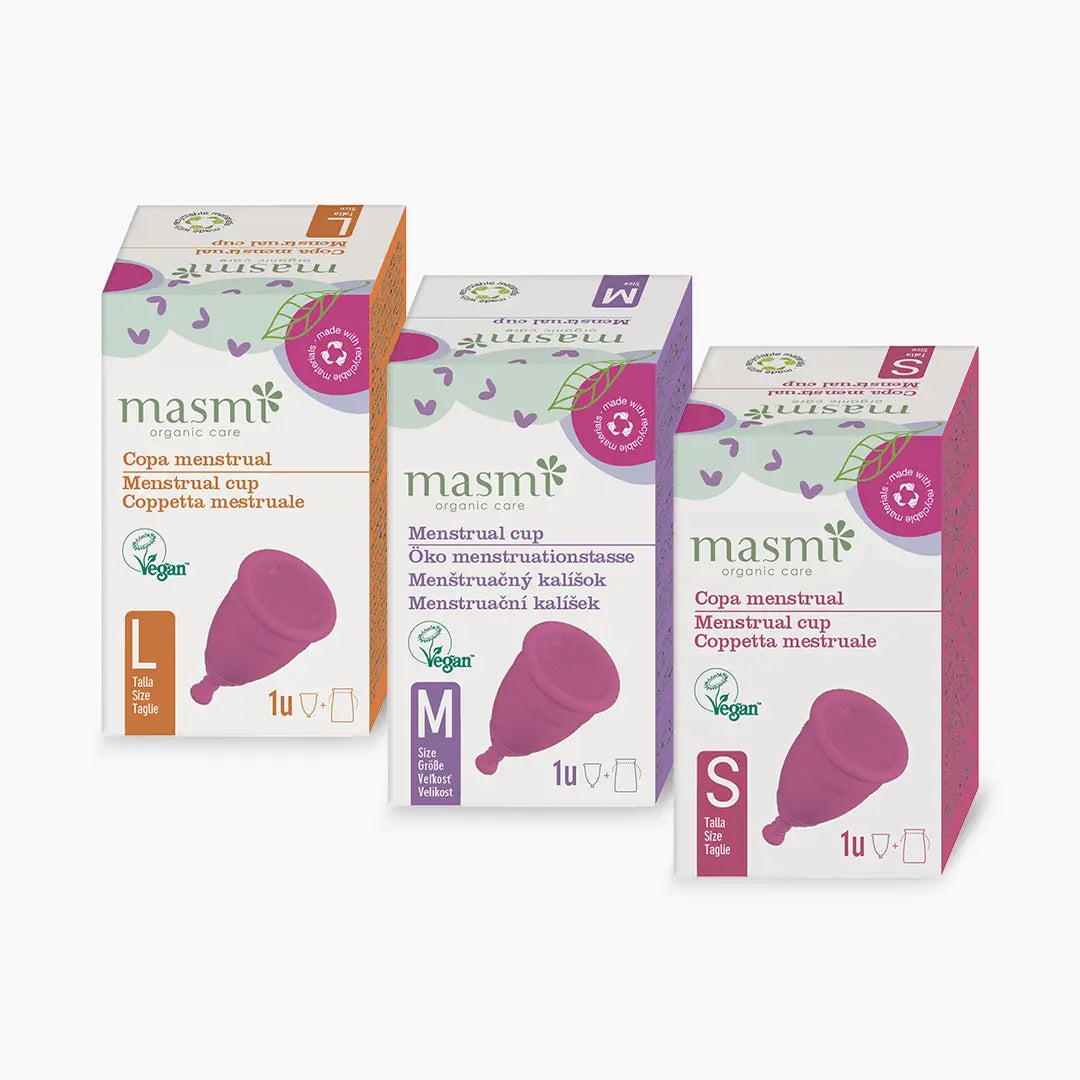 Masmi Menstruační kalíšek růžový (velikosti S, M a L) 1 ks