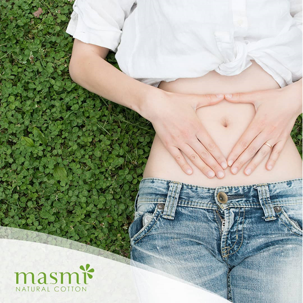 Masmi BIO classic eco pads, 100% organic cotton, 16 pcs