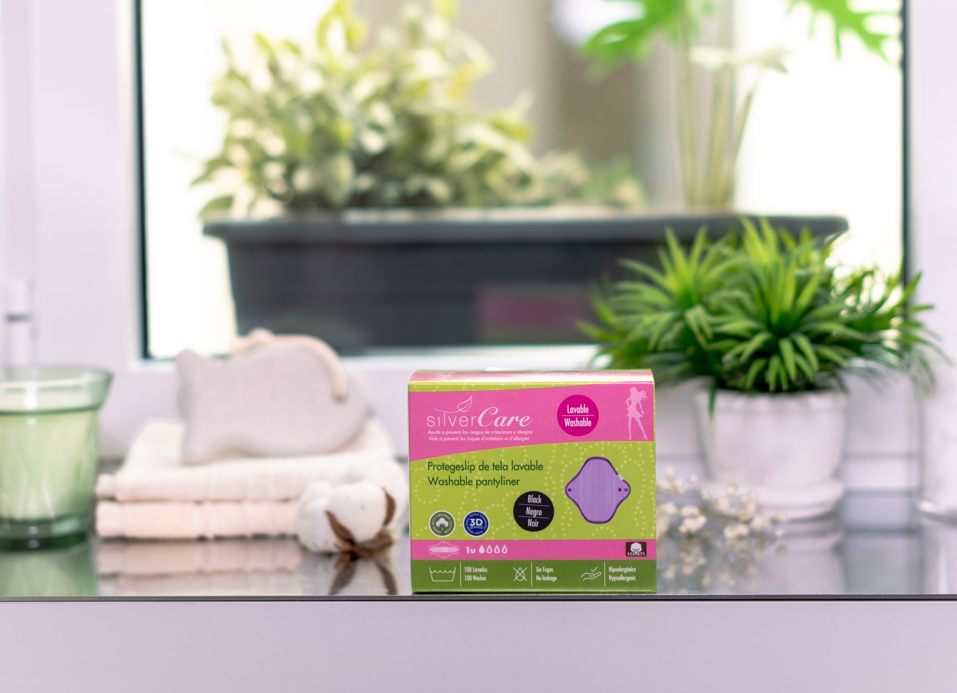 Wkładka wielorazowa ekologiczna bawełniana 100% BIO Silver Care 1 szt.