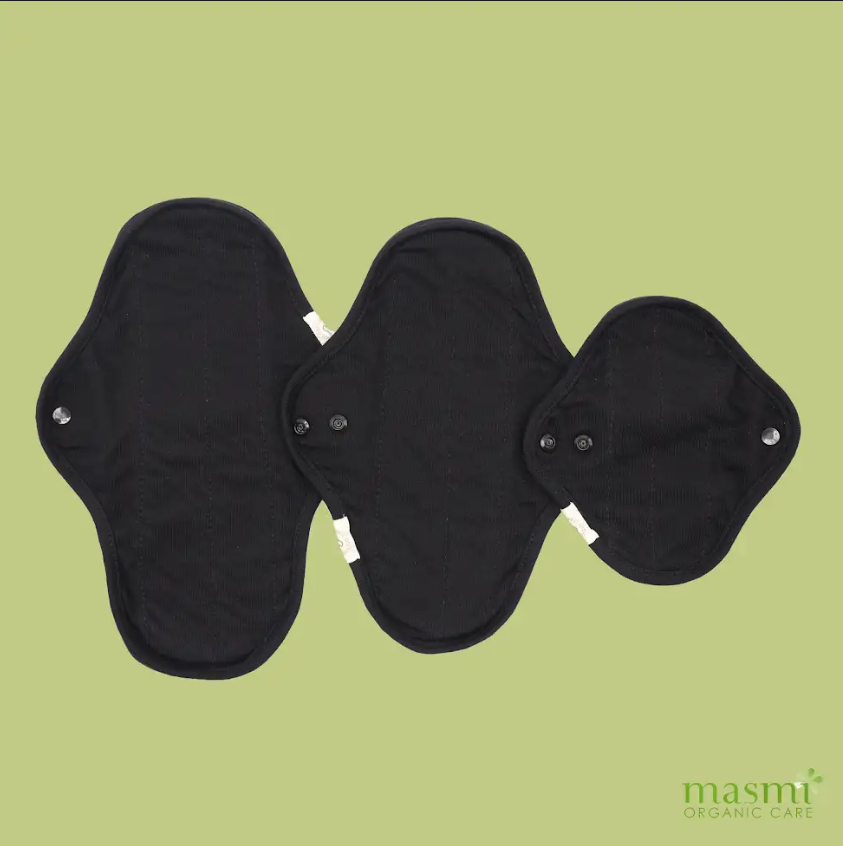 Znovupoužitelná ekologická bavlněná noční vložka 100% BIO Masmi 1 ks.