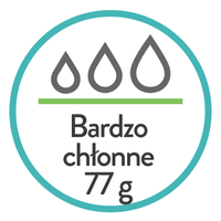 Bardzo chłonne 77g - majtki elegant