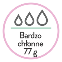 Bardzo chłonne 77g - majtki teen