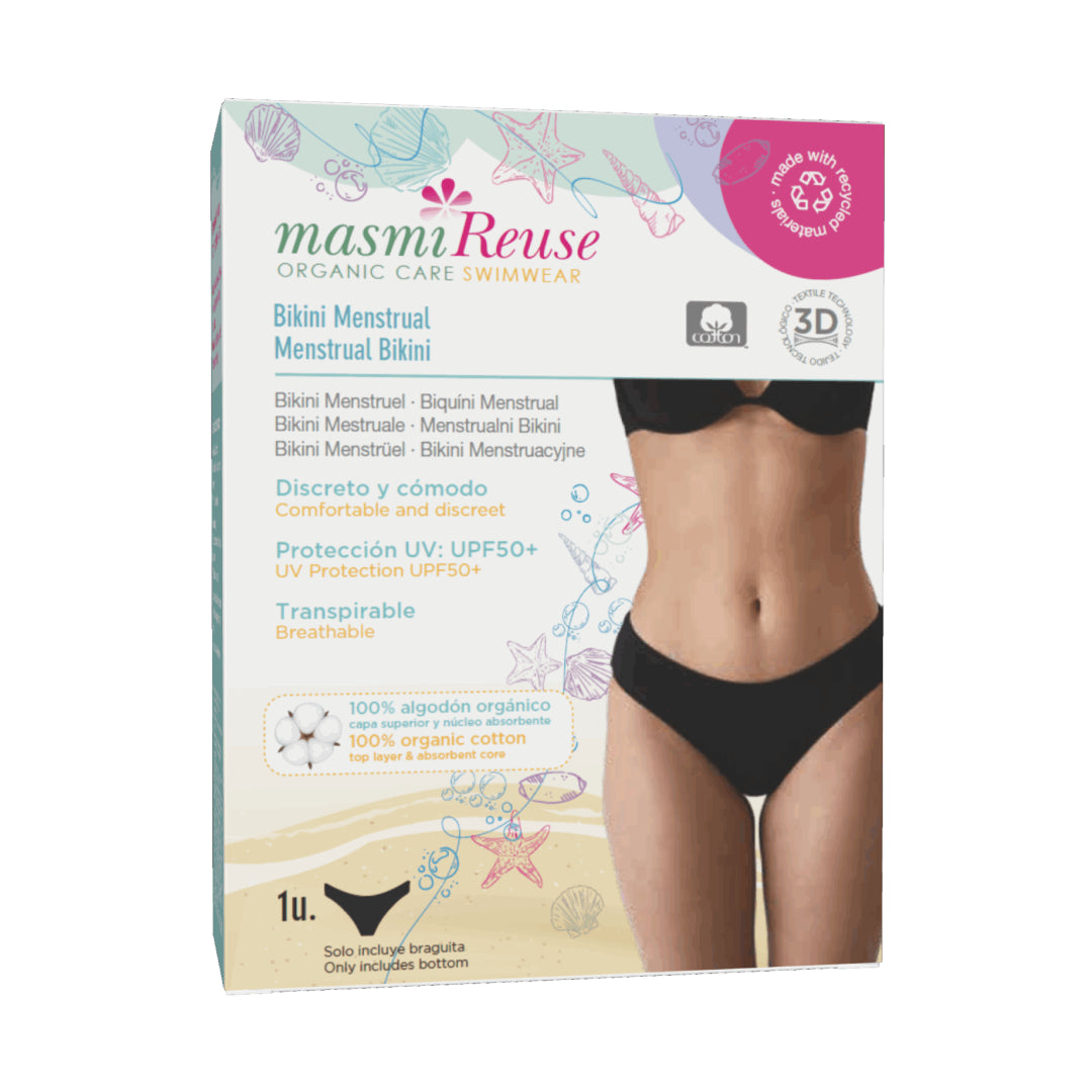 Masmi Reuse Swimming Period Underwear UPF 50+/ Chlorine-Resistant (Sizes: XS, S, M, L,)