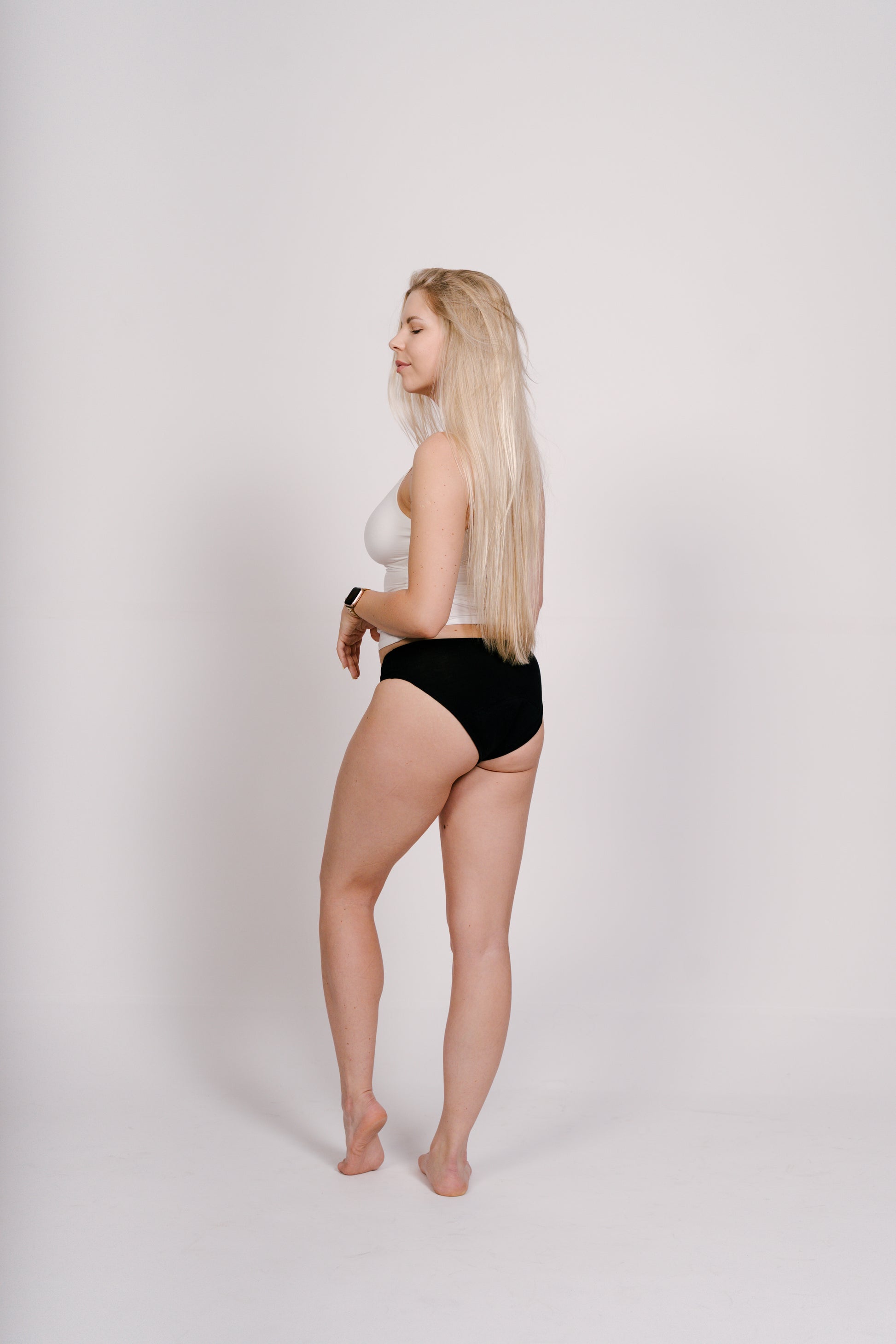 SET -3% 2 x Masmi Menstruationsslip CLASSIC hoher Bund (Größen: S, M, L, XL), 100 % Bio-Baumwolle