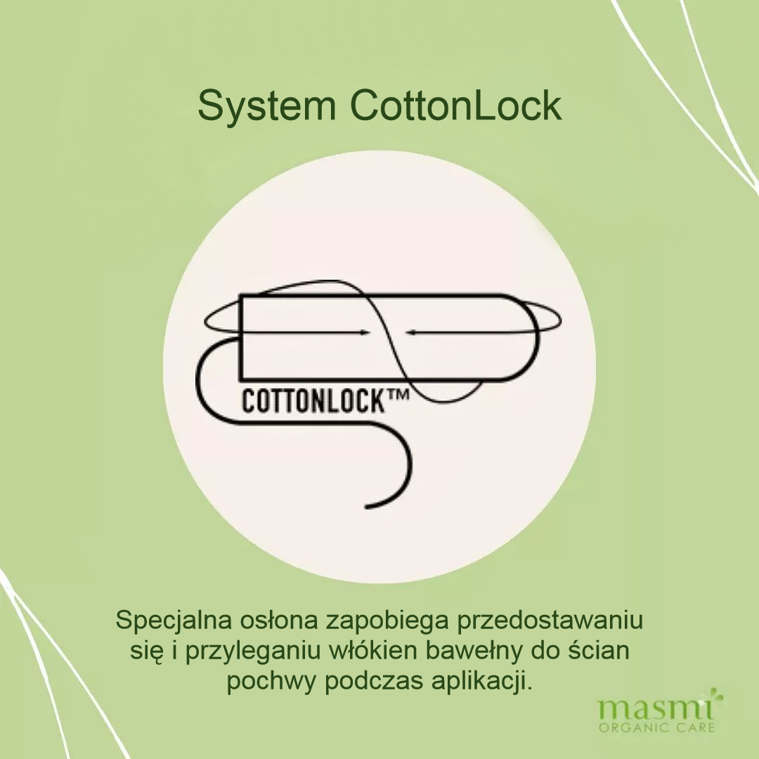 Ekologické tampóny Super Plus (bez aplikátoru) Masmi BIO 100% bavlna 18 ks