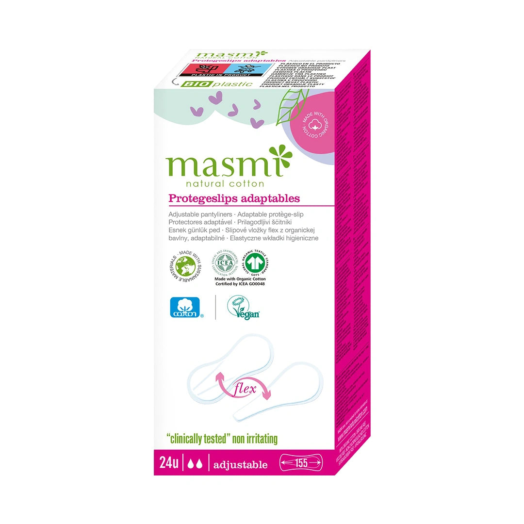 Eco Flexible Pantyliners Masmi 100% Organic Cotton 24 pcs